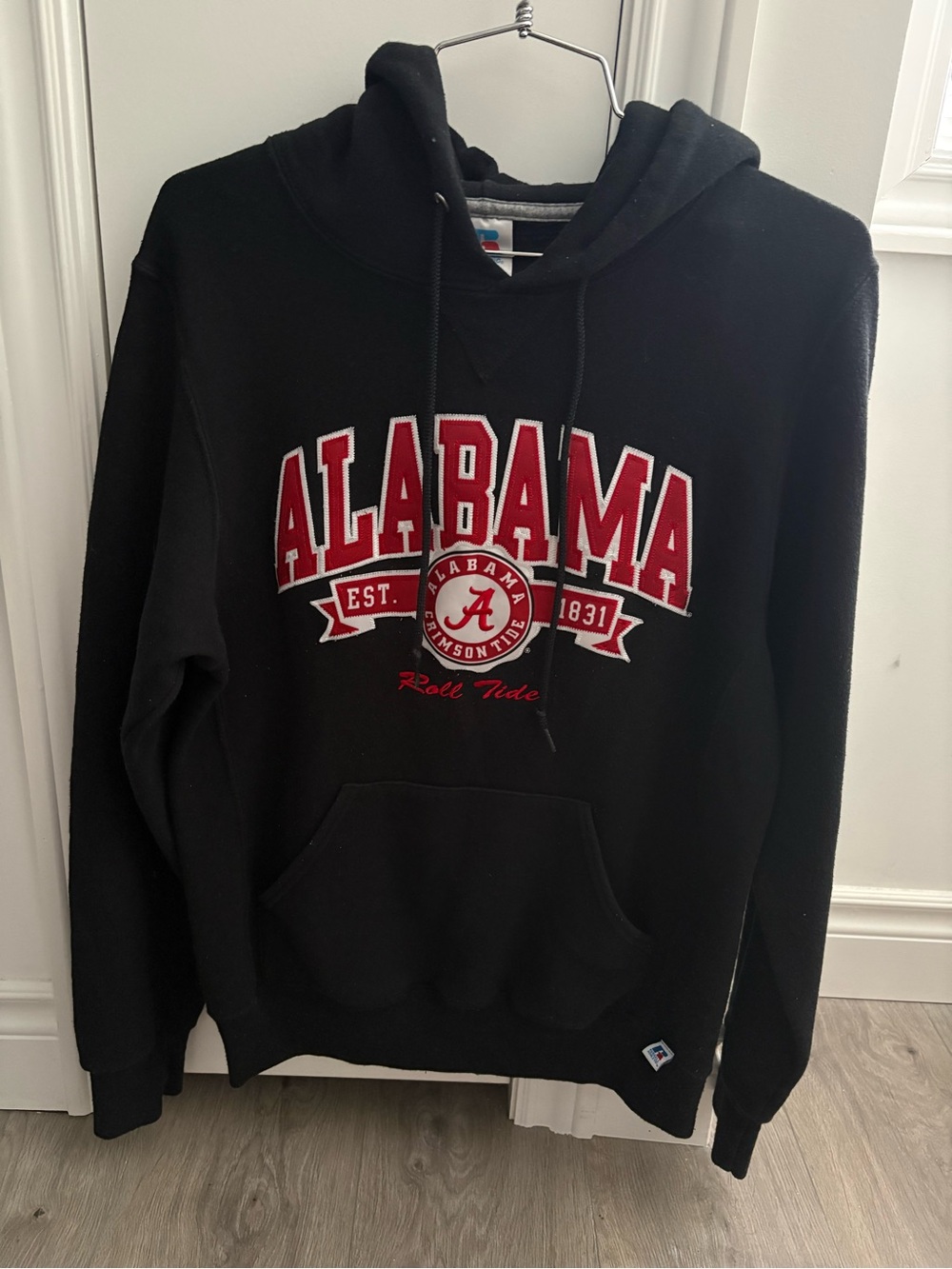Boathouse Black Alabama Hoodie with Red Logo